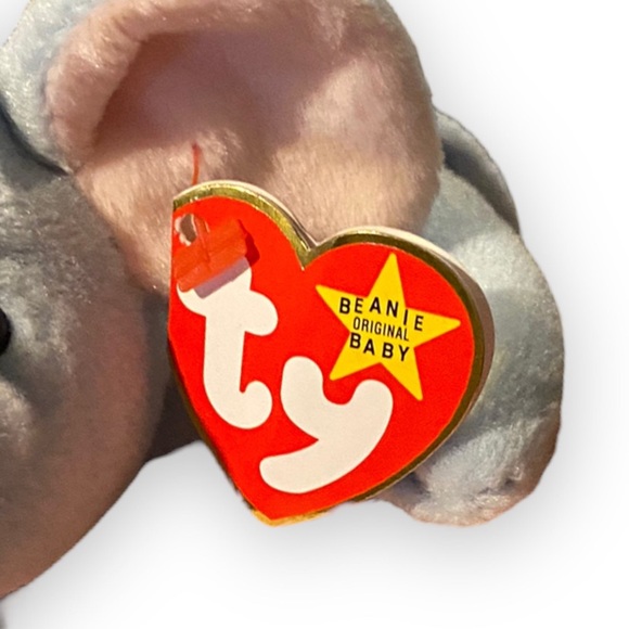 Vintage 1995 Ty Beanie Babies Peanut The Elephant - Picture 2 of 5